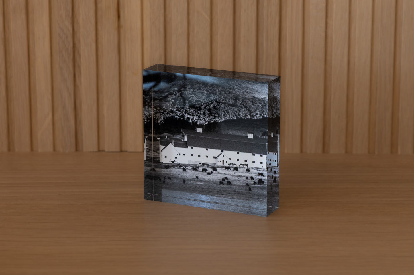 Park City Barn Acrylic Block