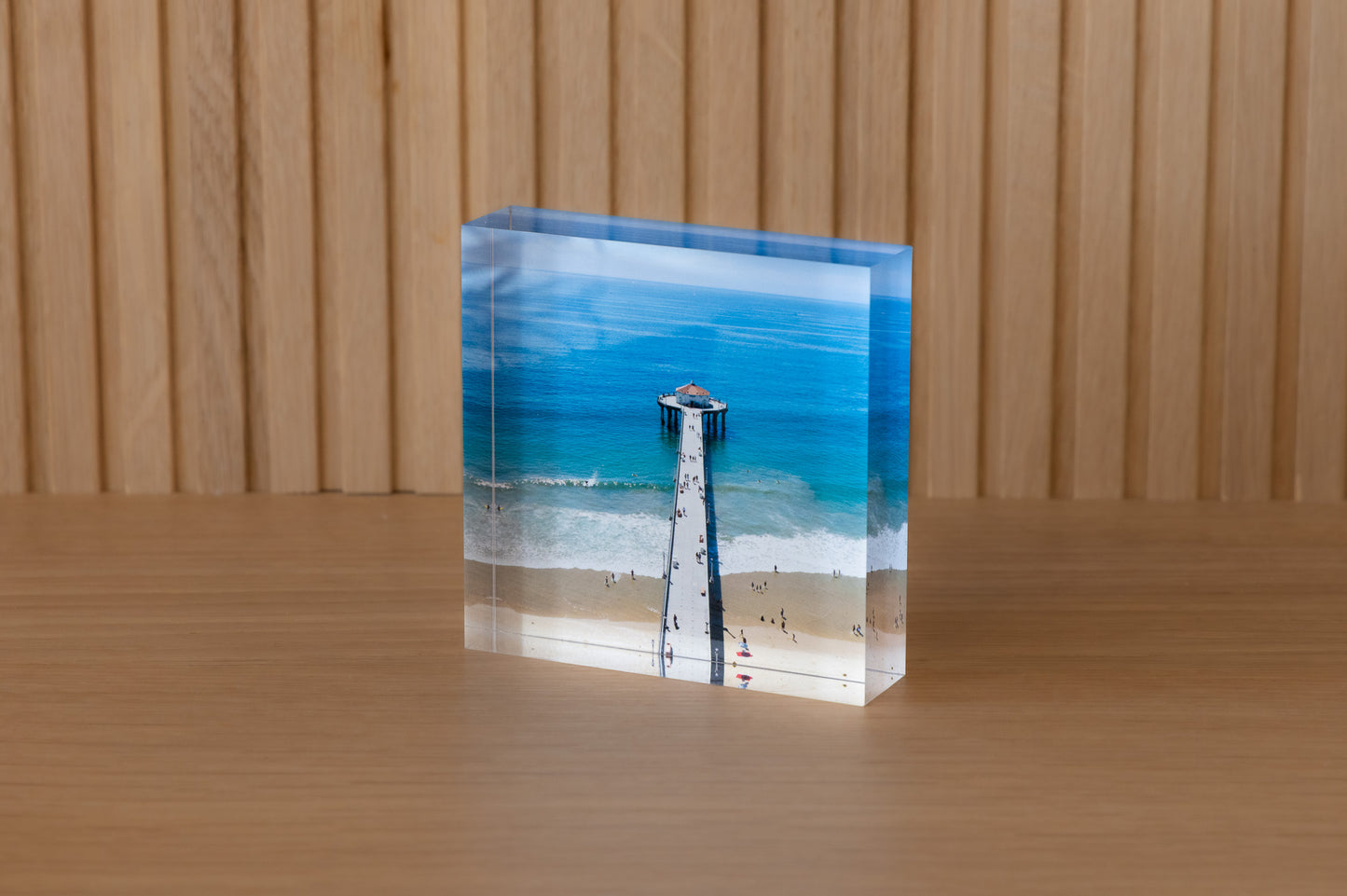 Pier Lines Acrylic Block