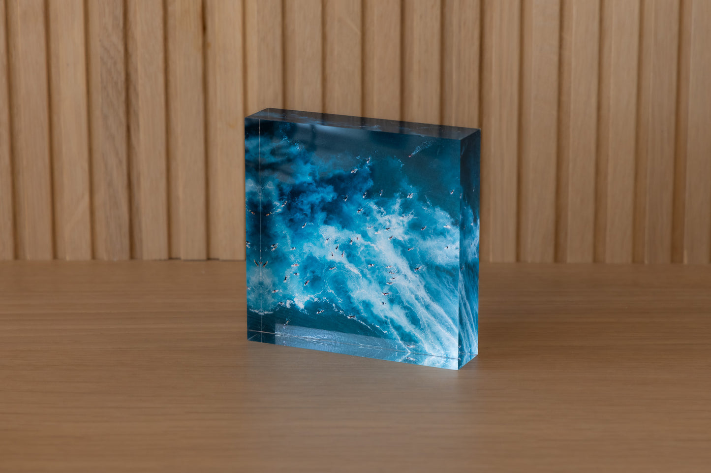 Danger Below Acrylic Block