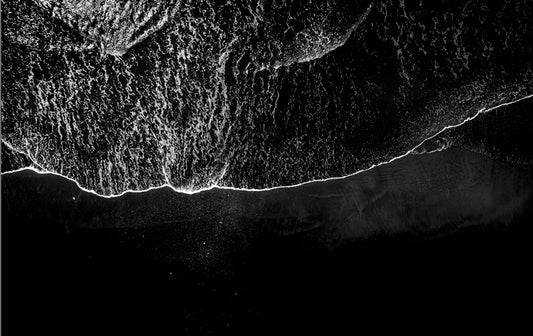 Black Sand Script - Black and White Photos of Costa Rican Waters