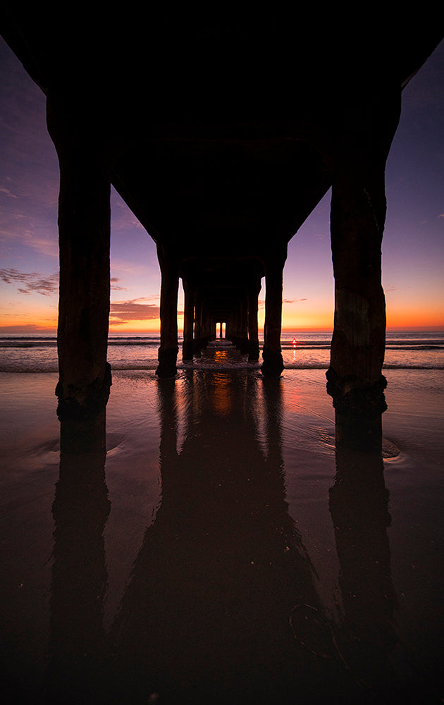 Down the Middle - Manhattan Beach Pier Photos