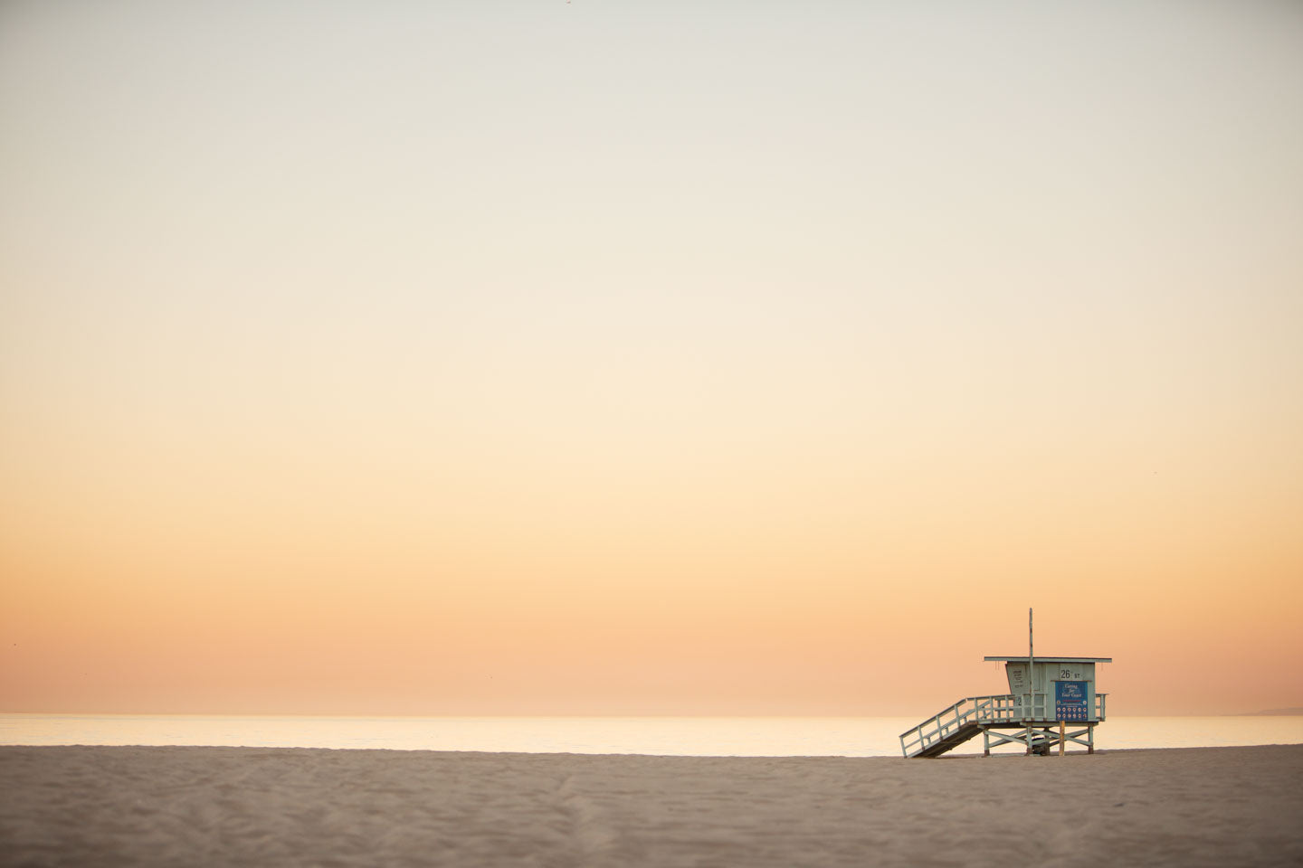 Grad School - Manhattan Beach Lifeguard Tower Sunset