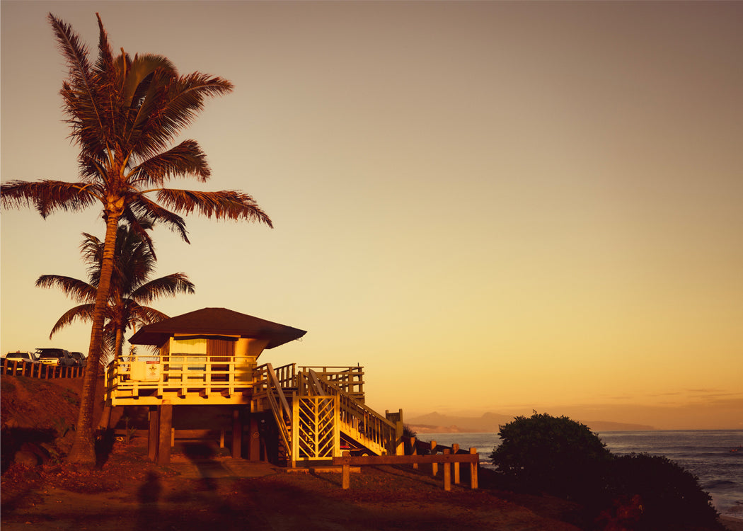 Hookipa - Matted Print - Maui Lifeguard Tower Photos