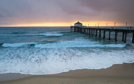Last Of the Light - Pastel Manhattan Beach Pier Photos