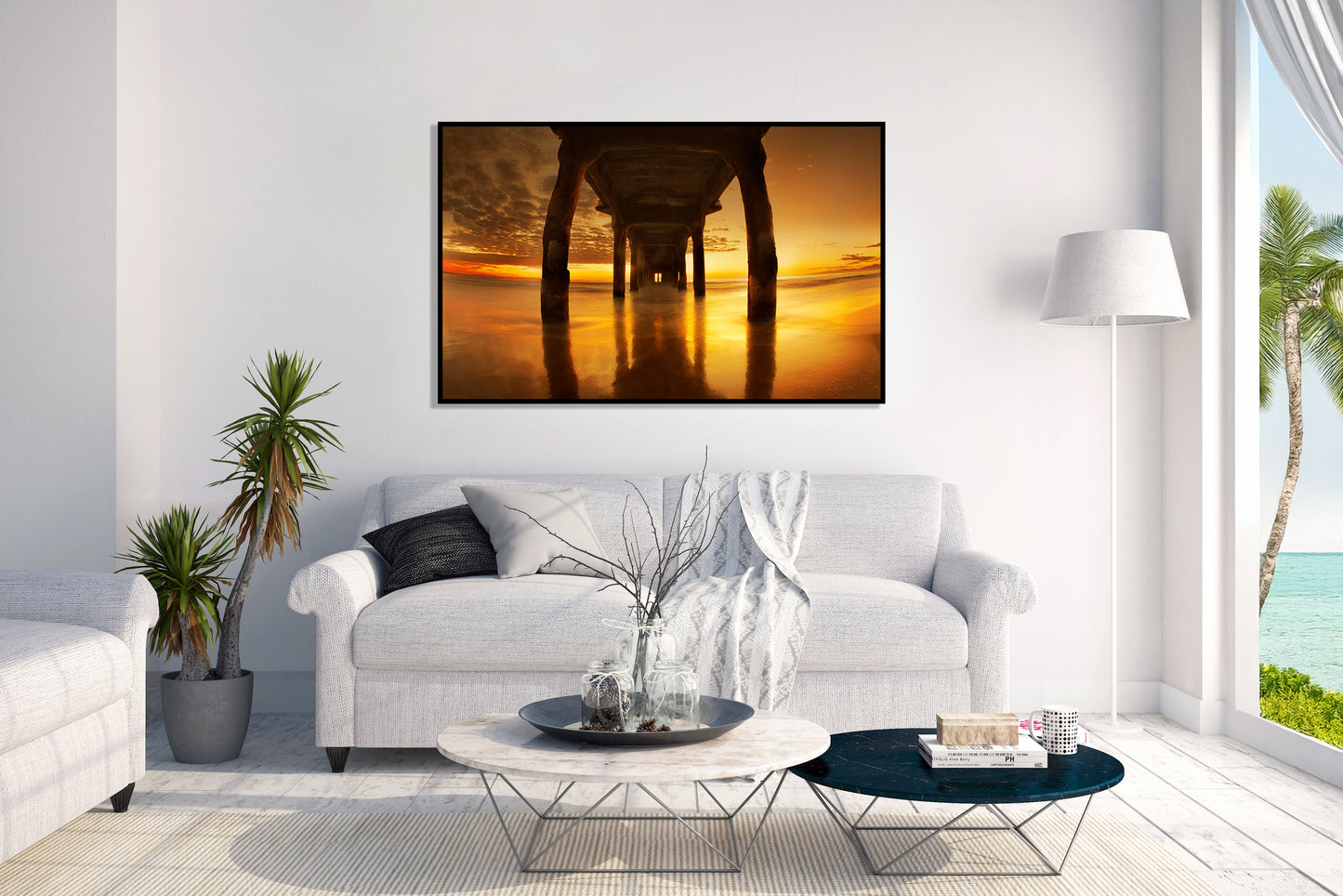 Luminosity - Under Pier at Dusk Photos