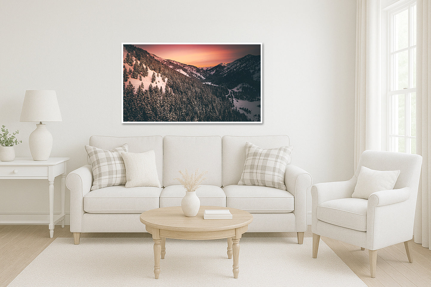 Peach Trees - Sun Valley Mountain Tree Line Photos