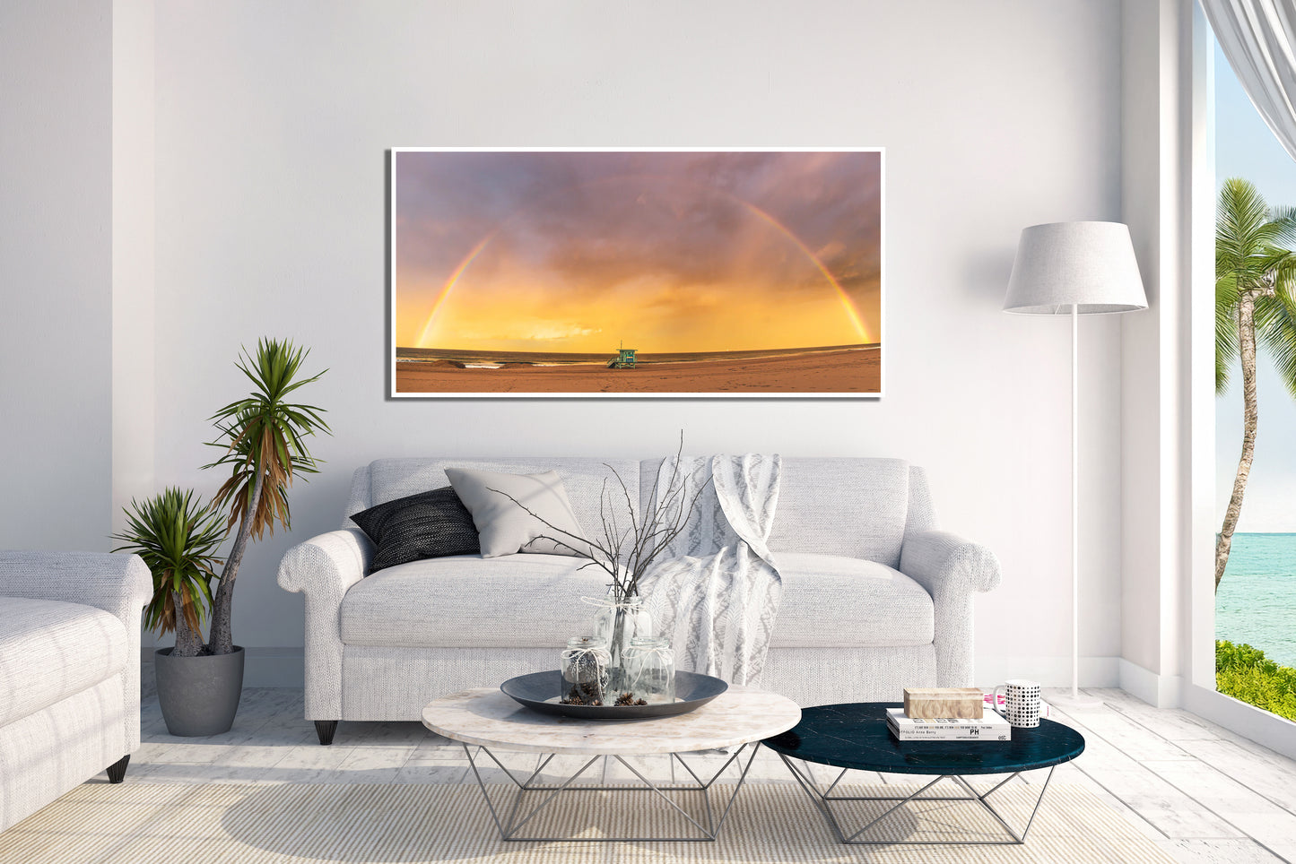 Ray of Hope - California Beach Rainbow Photos