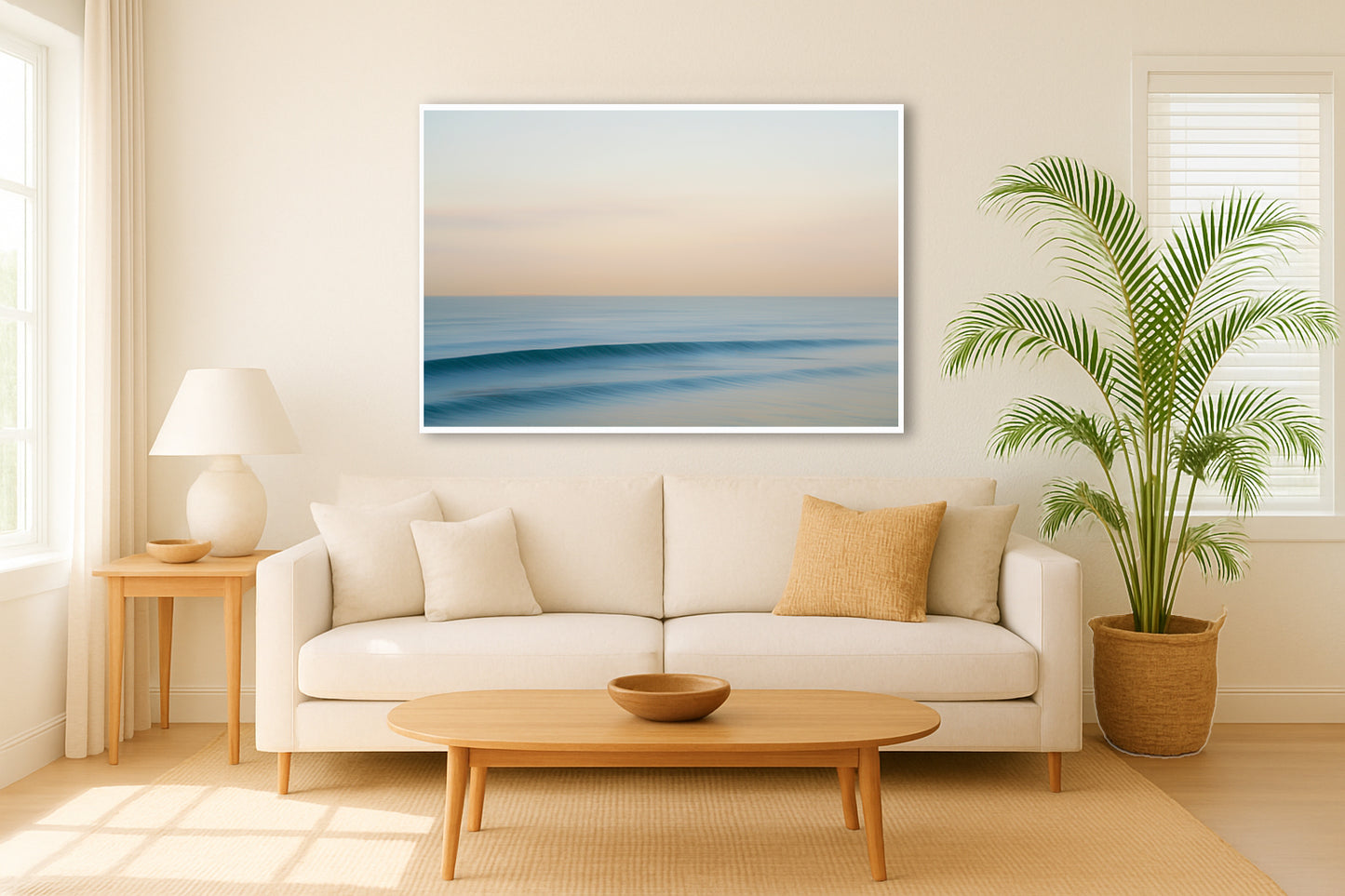 Reaching Out - Pastel Painterly Beach Wave Photos