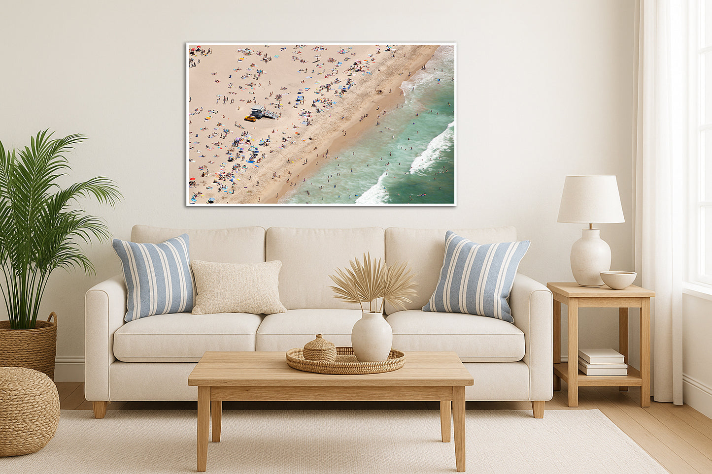 Sand Crabs - Hermosa Beach Sunbathers Aerial Photos