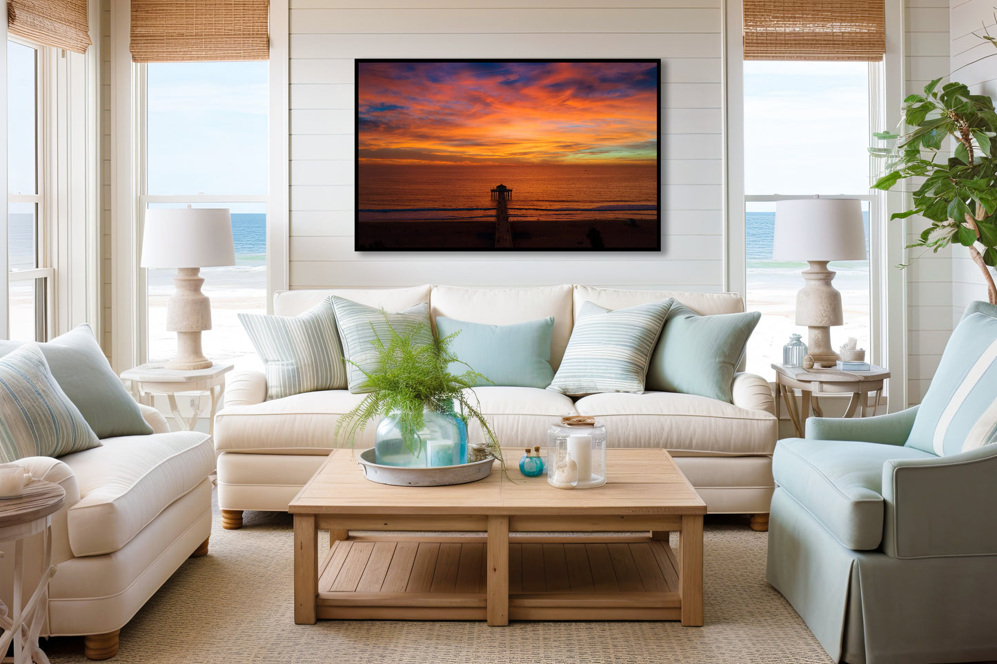 Sundowner - Manhattan Beach Pier Aerial Sunset Photos