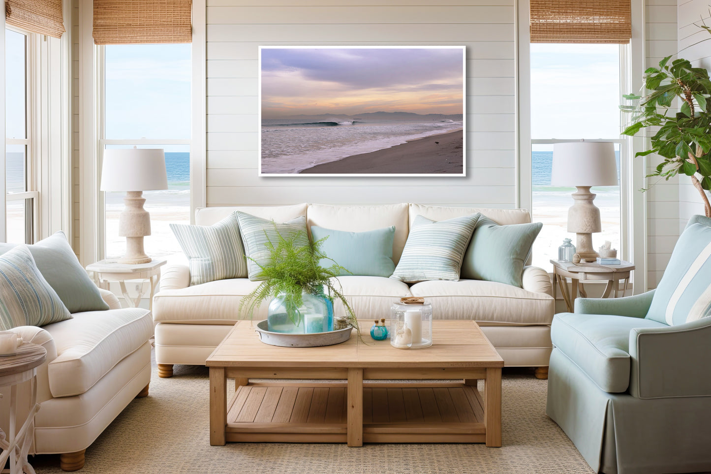 Surf Check - Pastel Painterly Ocean Surf Photos