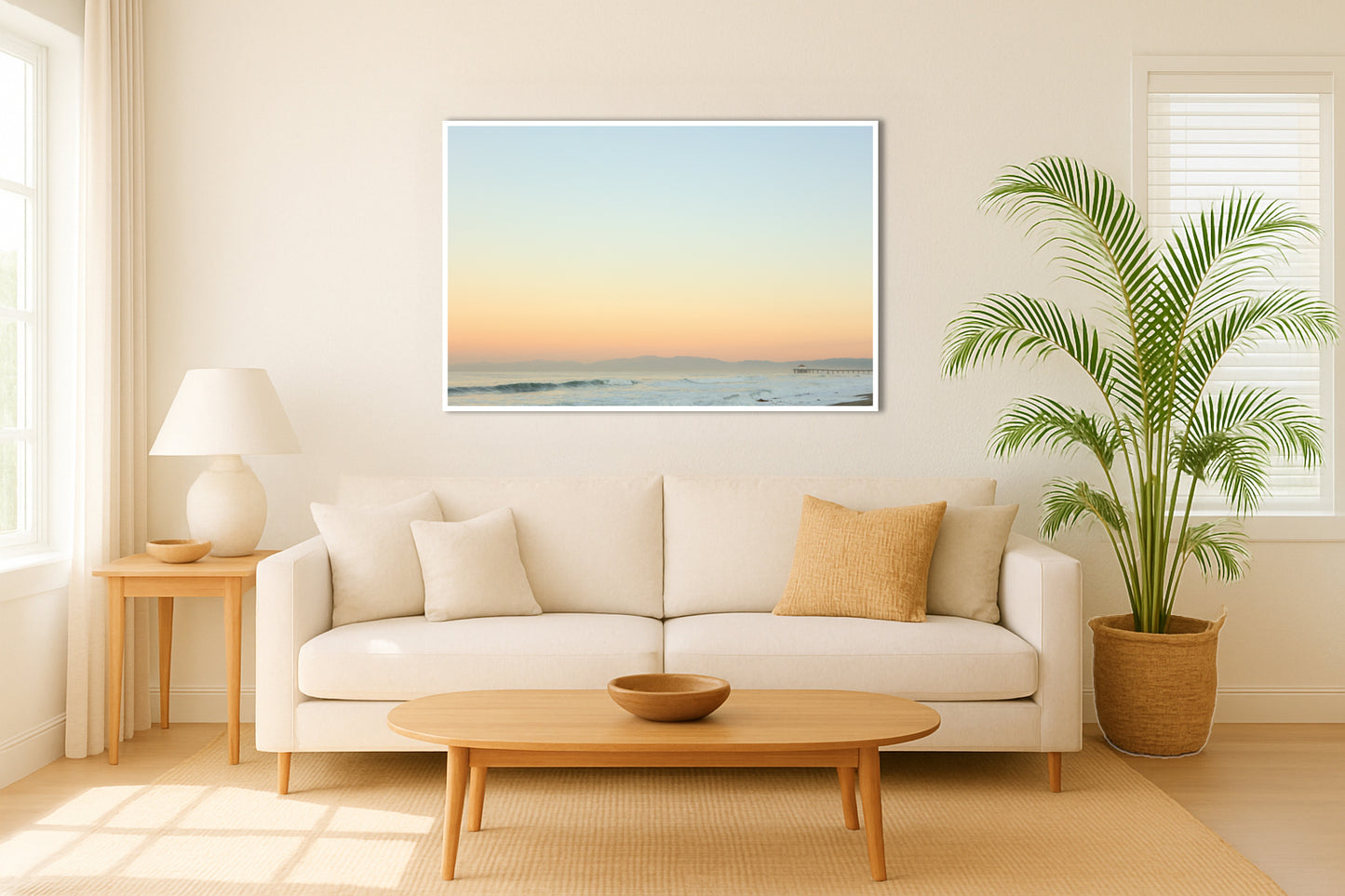 The Light - Pastel Painterly Beach Sea Sky Photo Photos