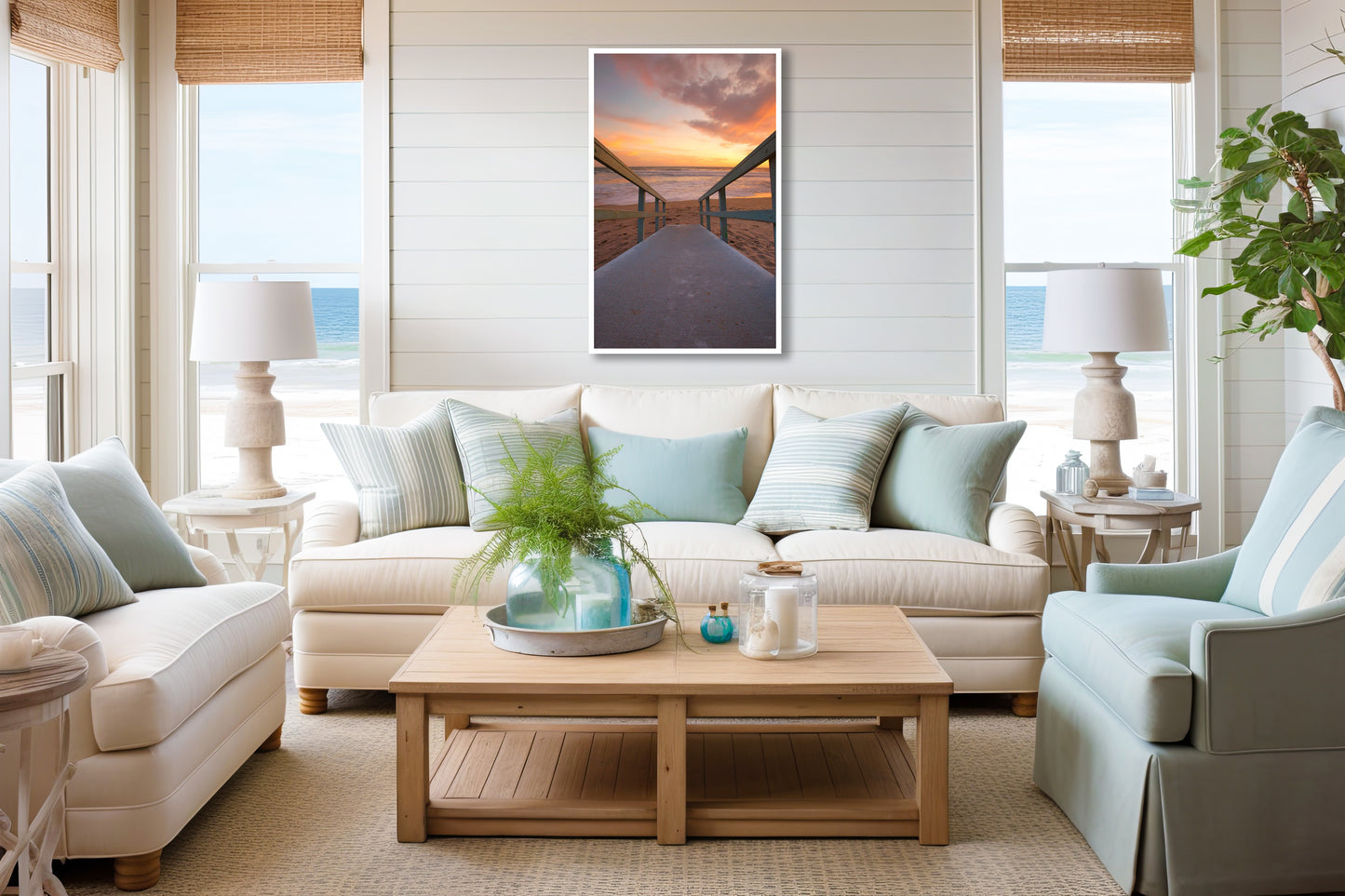 To The Beach - Lifeguard Tower Entrance Sunset Photos