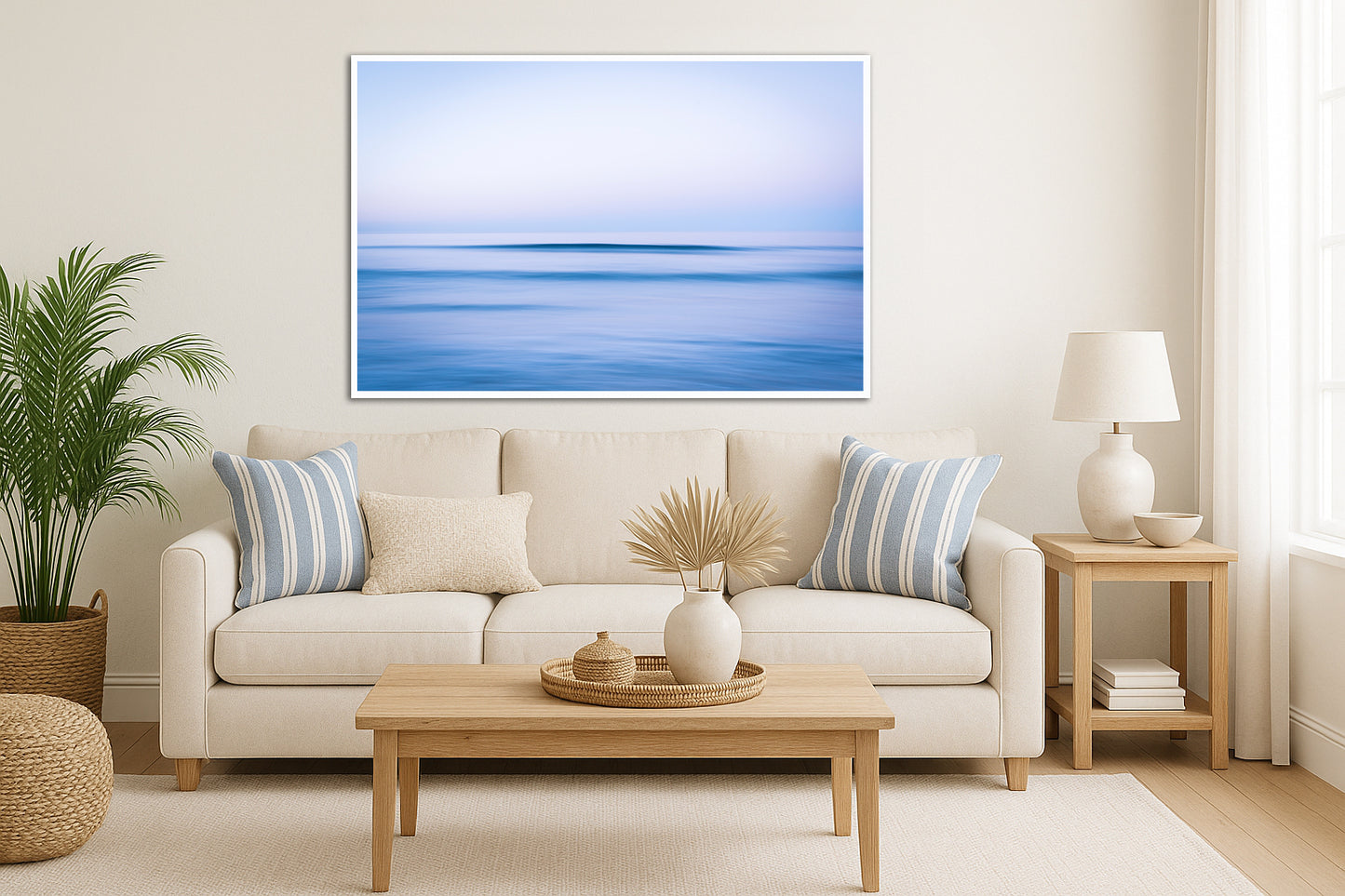 Wake Up Call - Pastel Blue Waves Blue Sky Photos