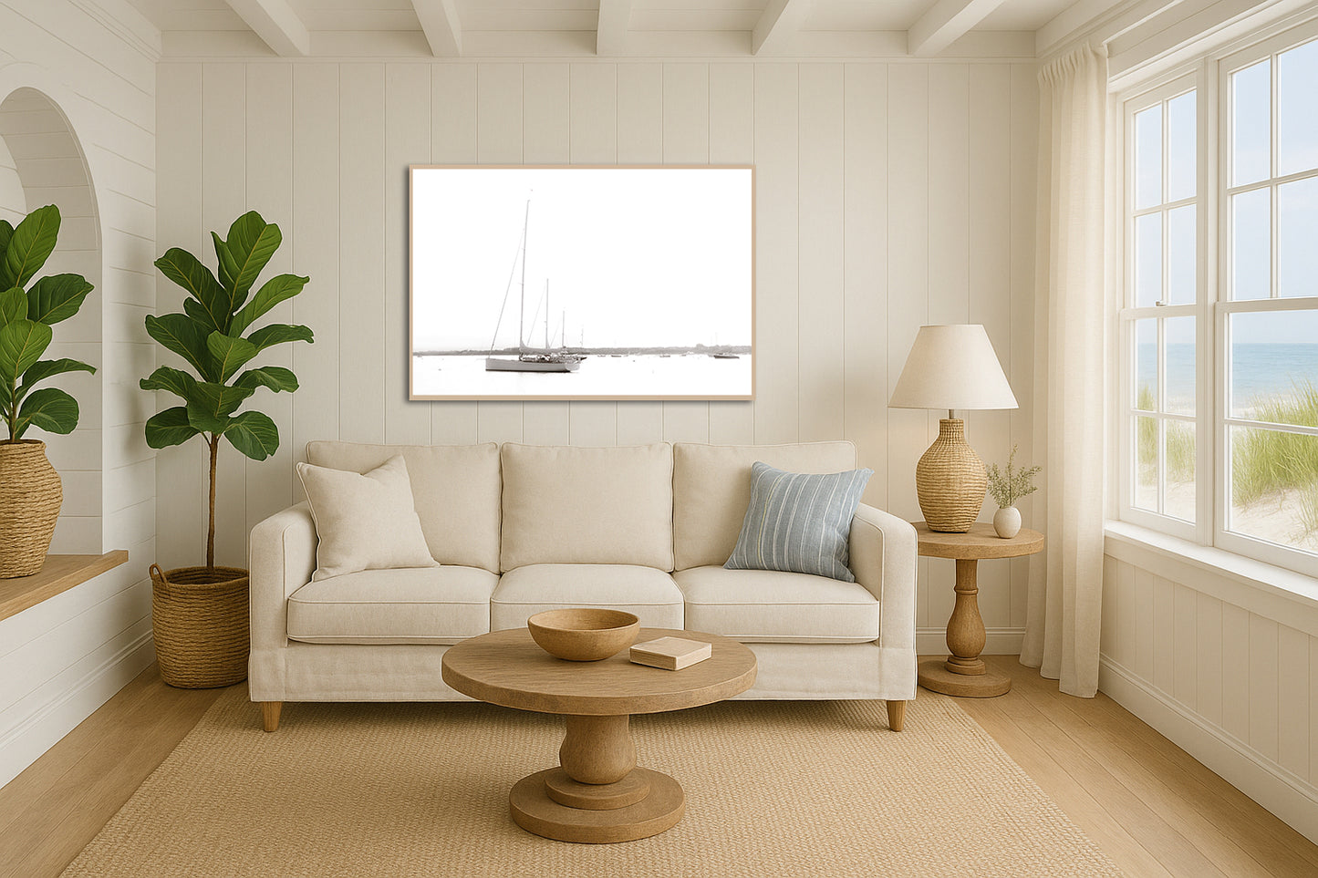 Whitewash Whalers - White Out Nantucket Sailboat Photos