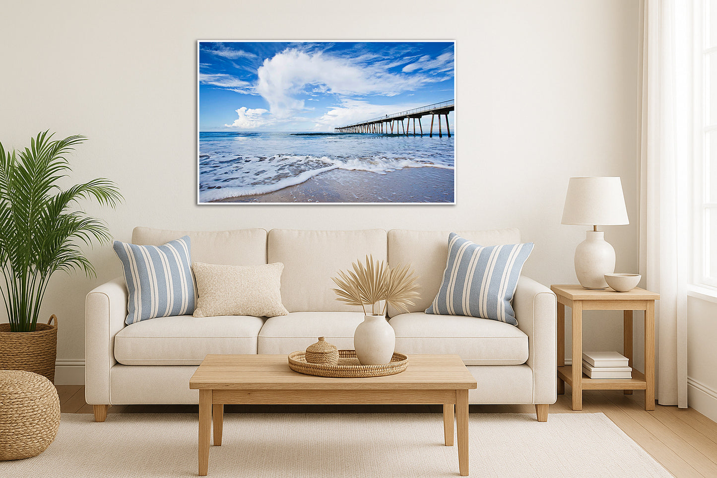 Wisp - Beautiful Clouds over Hermosa Beach Pier Photos