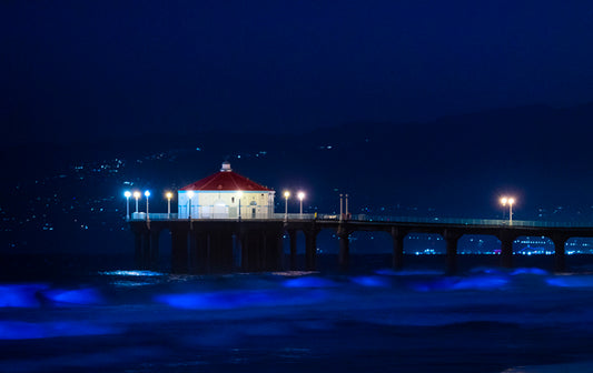 Manhattan Beach Pier at Night Photos