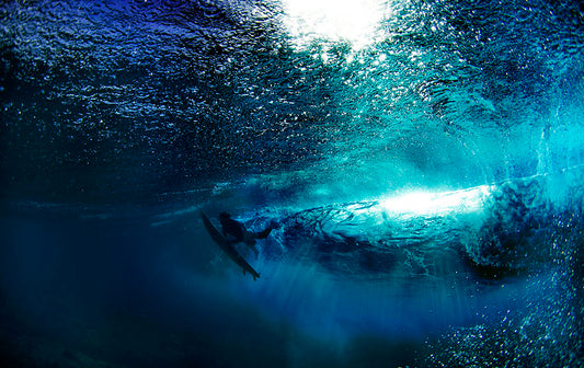Tahiti Underwater Surfer Photos