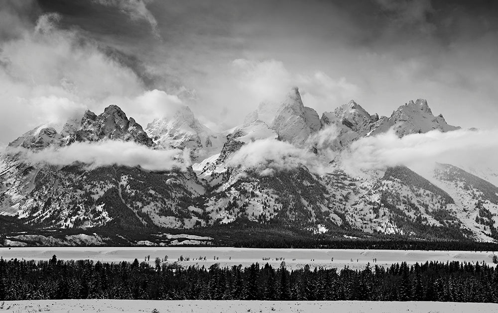 Tetons Jackson Hole Black & White Photos