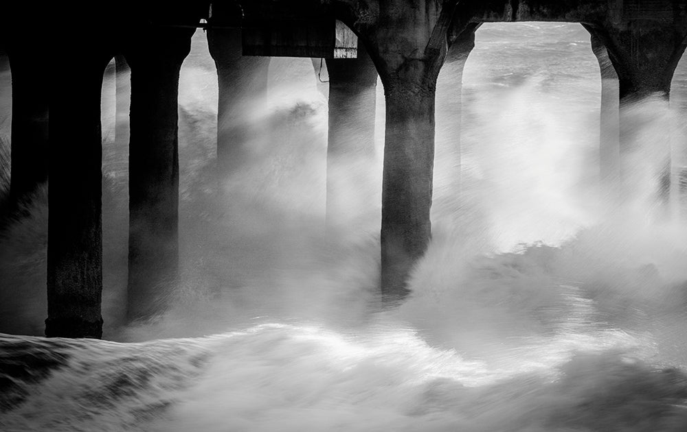 Under Pier Misty Photo  Photos