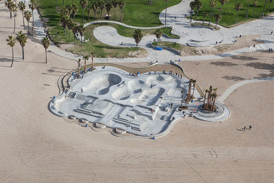 Venice Beach Skatepark Aerial Photos