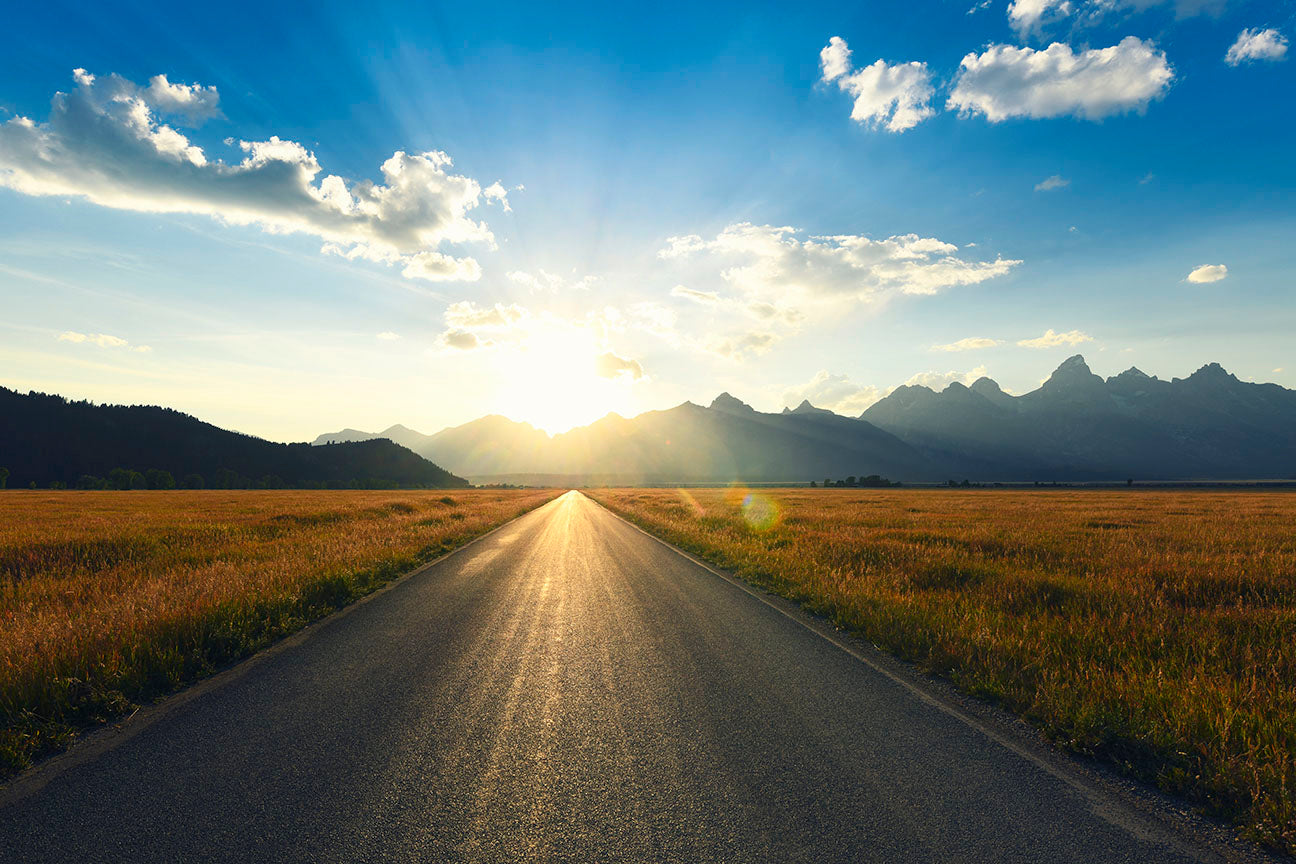 Wyoming Road Landscape Photos