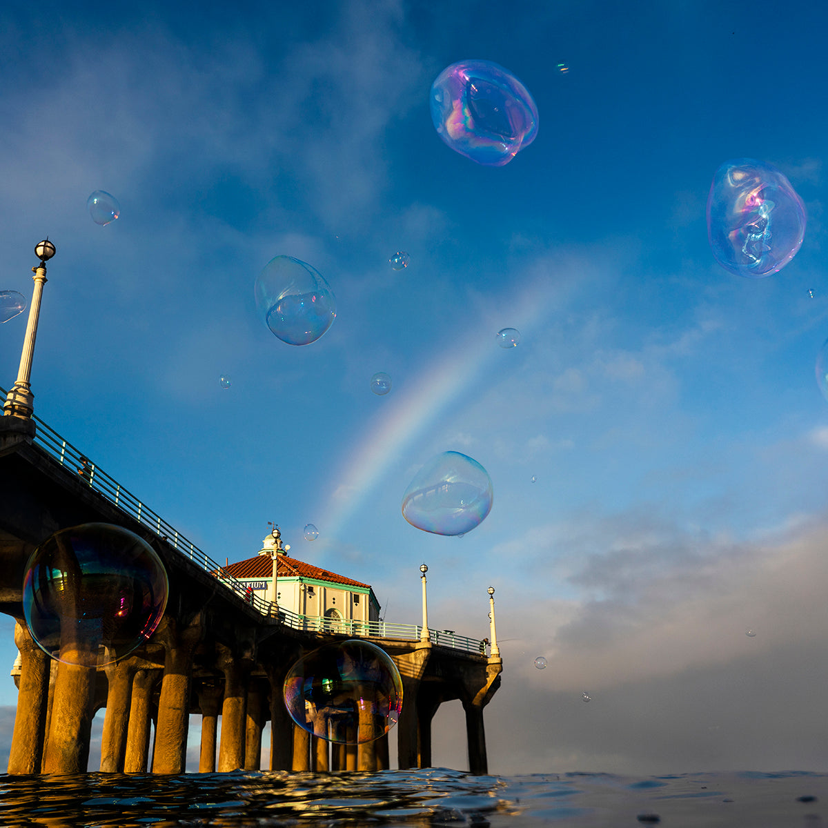 Bubbles in the Bubble Acrylic Block