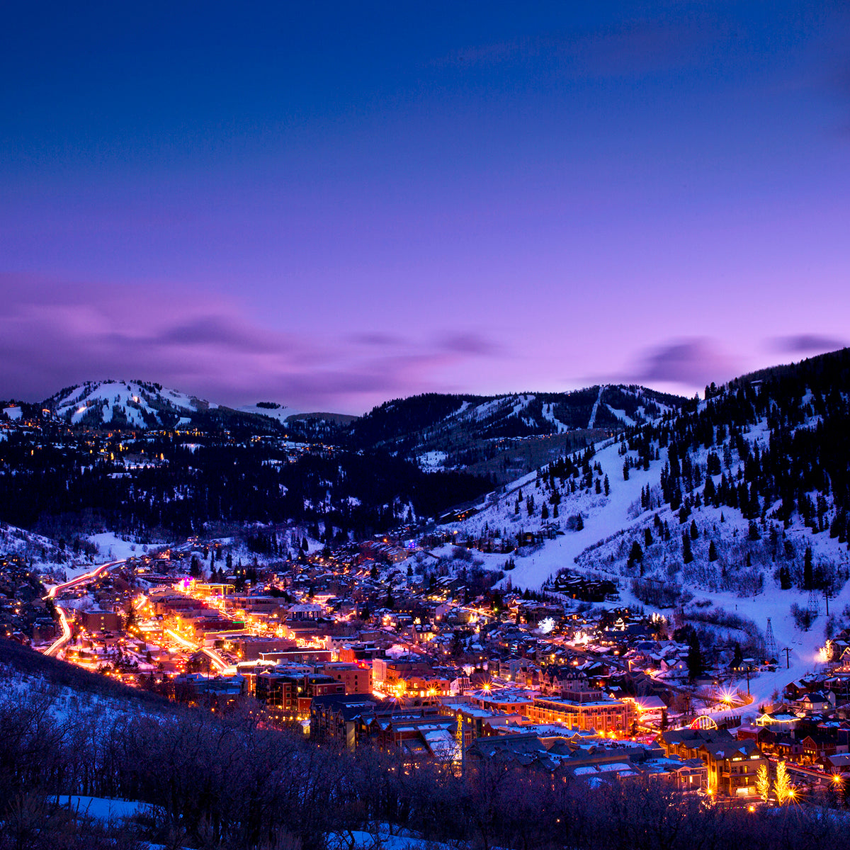 Park City Skis Acrylic Block