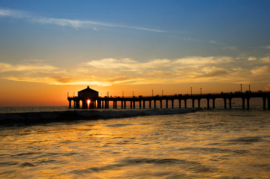 Pier Sunset Seascape  Photos