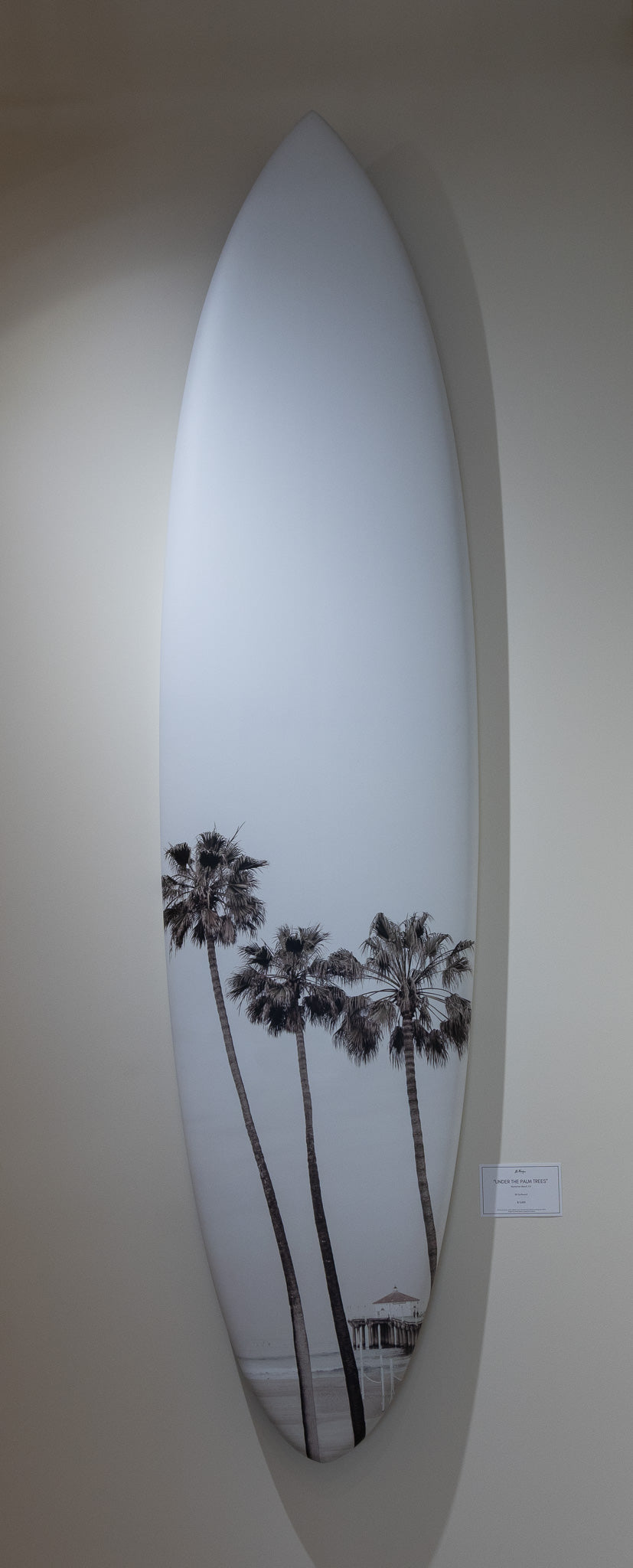Under The Palm Trees - Surfboard Gallery Display Piece
