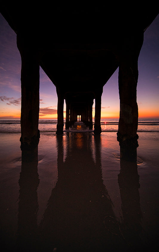 Down the Middle - Manhattan Beach Pier Photos