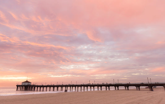 Softly Setting - Manhattan Beach Pier Photos