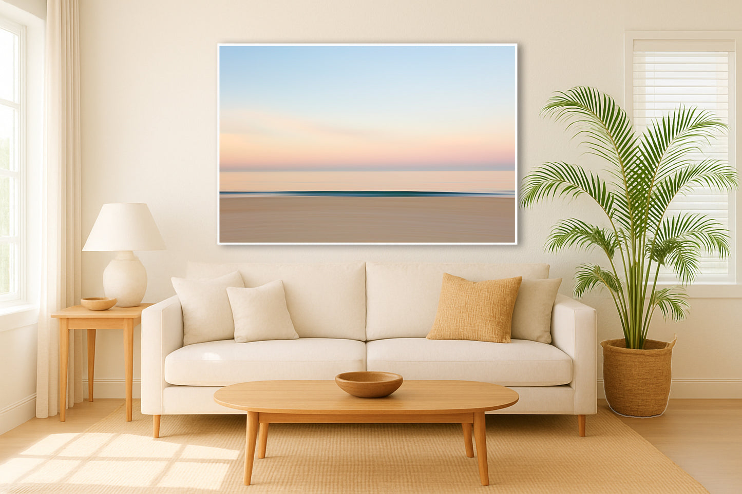 Morning Blur - Pastel Painterly Beach Clouds Photos