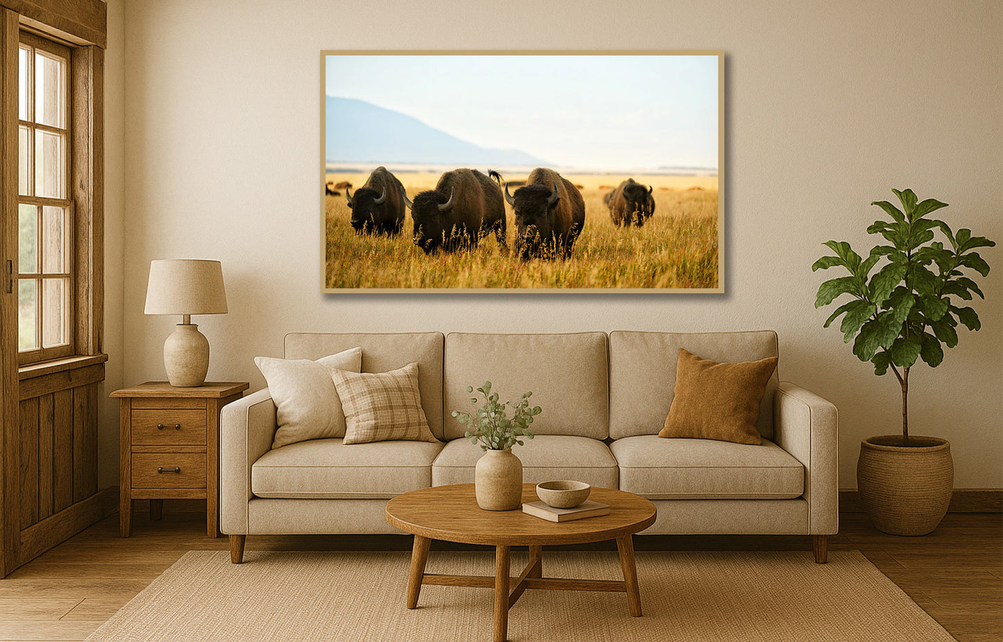 Rolling Deep - Buffalo Herd Wyoming Photos