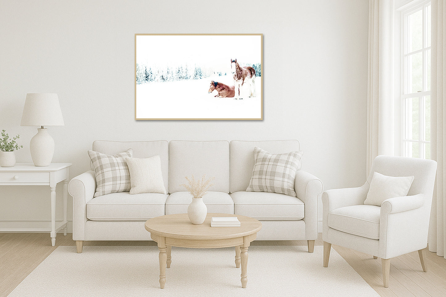 Snow Angels - Sun Valley Horses in the Snow Photos