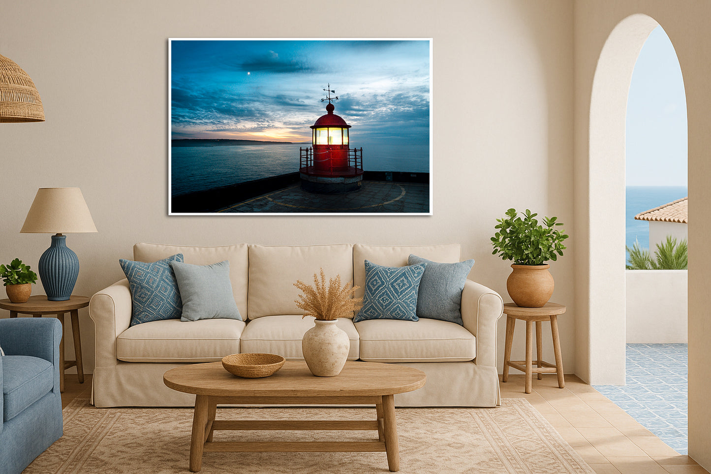 The Lighthouse - Nazare, Portugal Sea Photos