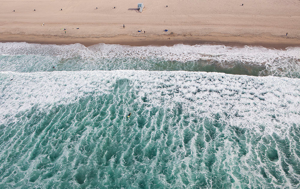 Aerial Beach Waves Landscape  Photos