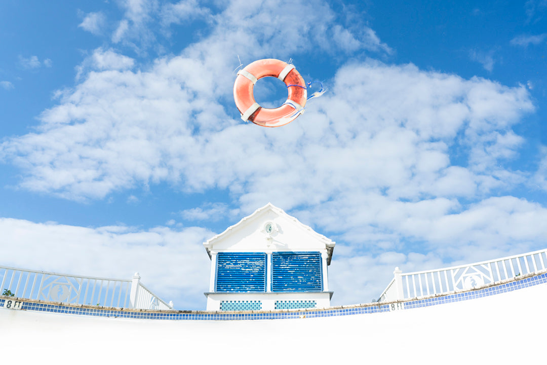 No Lifeguard On Duty - Blue Sky Bermuda Photo