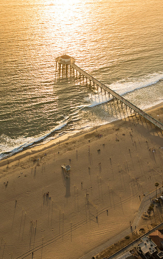 California Beach Pier Sunset Photos