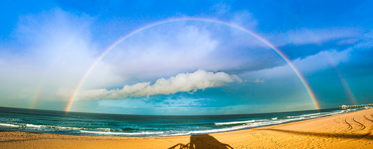 California Beach Rainbows Photos
