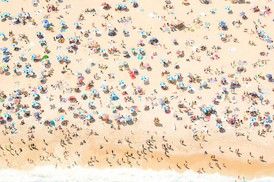 Coney Island Aerial Beachgoer Photos