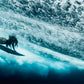 Darker Depths - Tahiti Underwater Surfer Photo