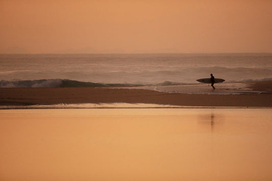 Hawaii Surfer At Sunset Photos
