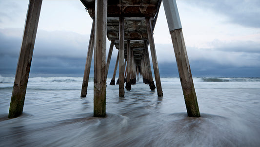 Under the Hermosa Pier Acrylic Block