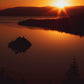 Lake Tahoe Orange Sunset Photos