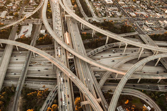Los Angeles Highway Interchange Aerial Photos