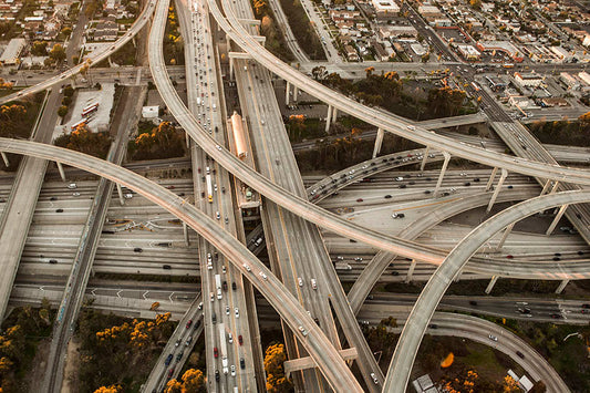 Los Angeles Highway Interchange Aerial Photos