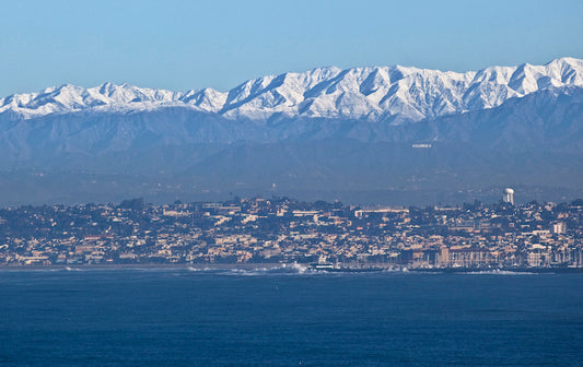 Los Angeles Skyline Mountains Photos