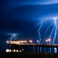 Manhattan Beach California Pier Lightning Storm Photos