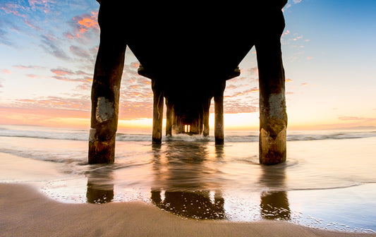 Manhattan Beach California Under the Pier Photos